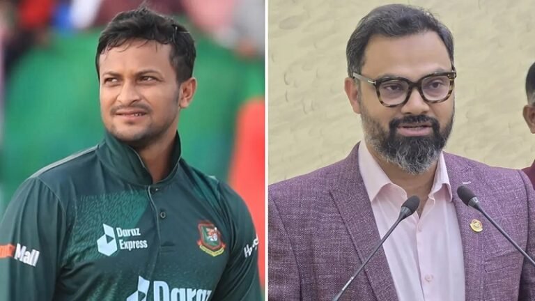 দেশে ফিরে খেলার সুযোগ নেই সাকিবের, জানালেন ক্রীড়া উপদেষ্টা আমিনুল হক