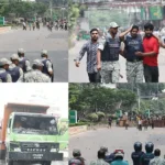 মিরপুরে উচ্ছেদ অভিযানে হকারদের হামলা, ময়লার গাড়িতে আগুন