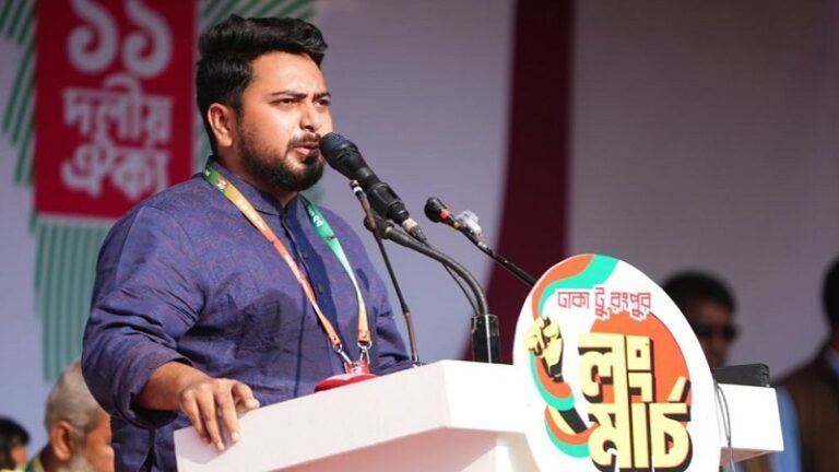 বিএনপি সরকার মানবাধিকার হরণ করছে: নাহিদ ইসলাম