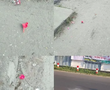 মাদারীপুরে বিচারকের বাসভবনের সামনে ককটেল বিস্ফোরণ