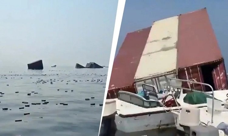 হরমুজে ডুবল জাহাজ: সাগরে ভাসছে আইফোন ও পারফিউম