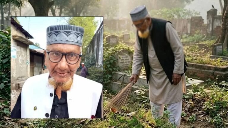 প্রয়াত স্ত্রীর ভালোবাসায় ১৫ বছর কবরস্থান পরিষ্কার করছেন মওলা বক্স